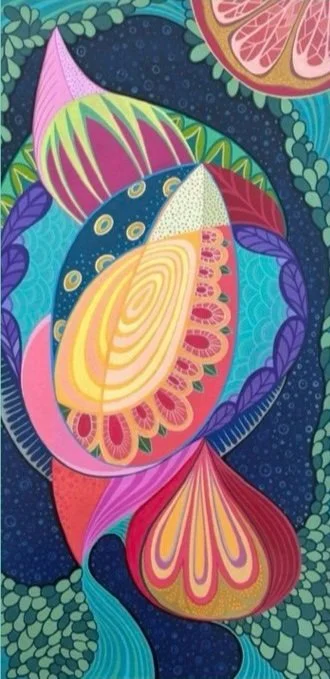 ESP, acrylic, 11x20", $500
