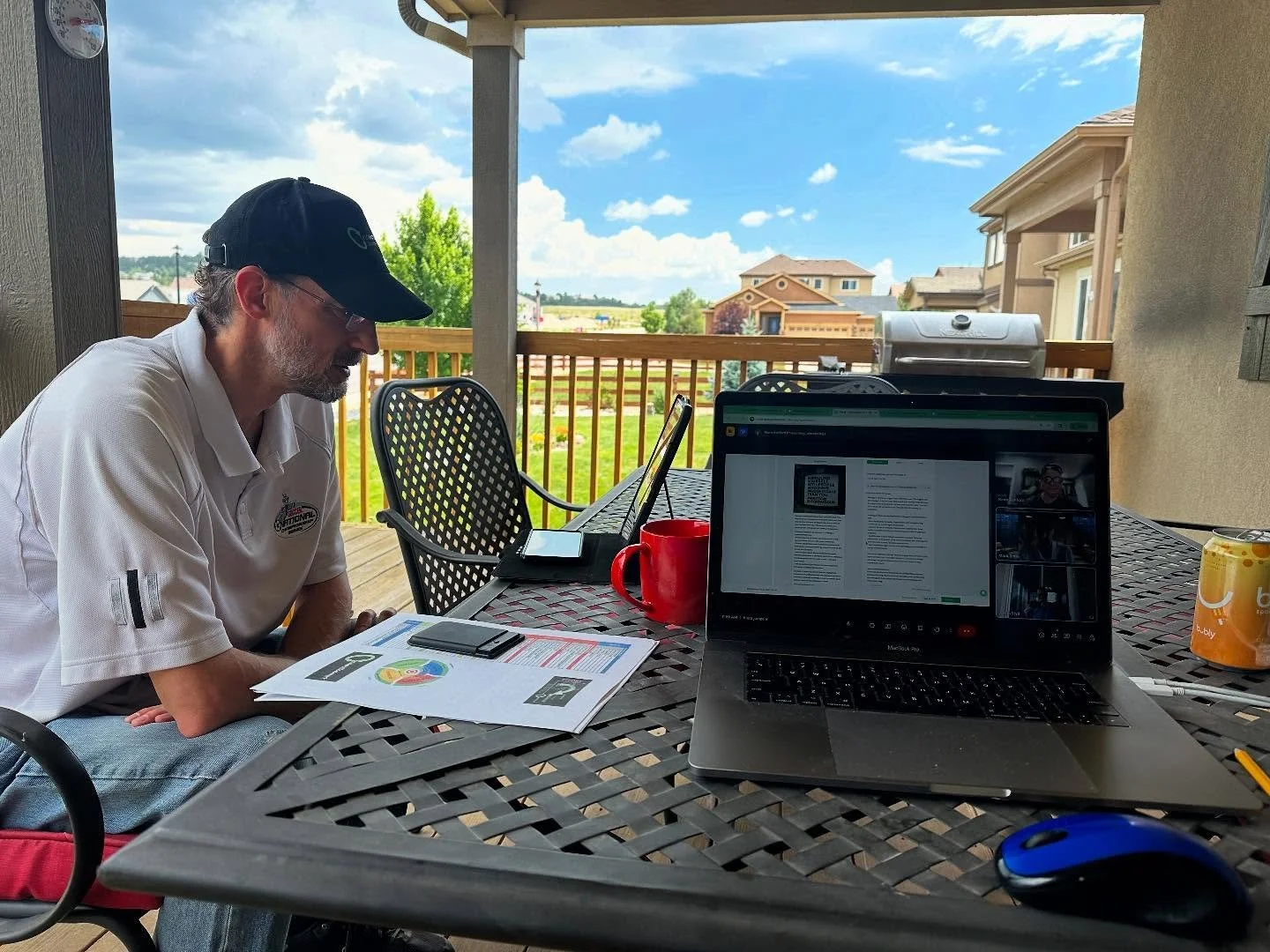 Friday afternoon meeting of the minds with Mark Bittle of ConnectionMark.  One of the most fulfilling meetings we have each week. Always nice when it&rsquo;s 77 and sunny outside too!