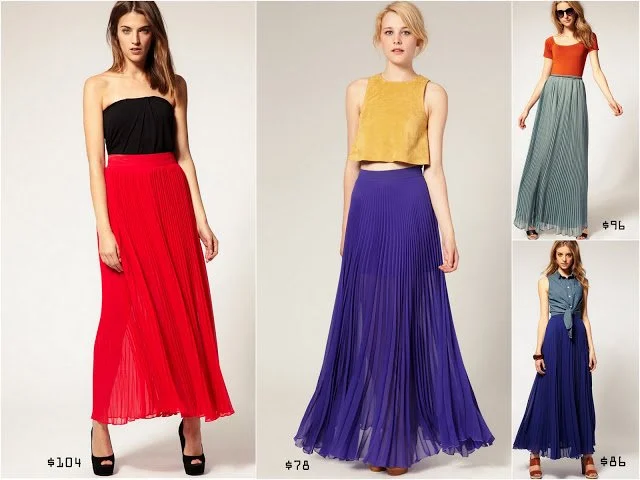 Pleated Maxi