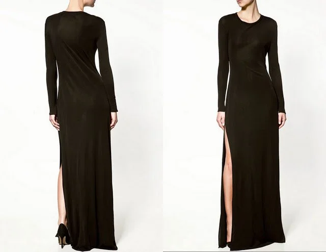       
  
    Been eyeing this high slit  dress at Zara .&nbsp; 
 
     
 
  
 And some alternatives: 
 
     
 
     
 
     
 Top:  btbvintage  &nbsp;$48 
 
 Middle:  newwavenatives  &nbsp;$65 
 Bottom:  closetcasevintage  $38 and $90 respectively 