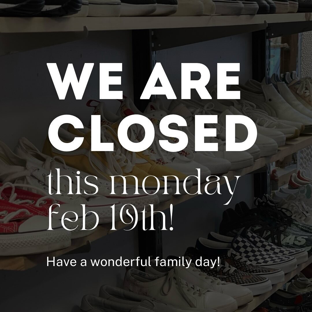 Heads up for tomorrow - we are closed for Family Day! So come by the shop today to get your Pocket shopping in, we are open 12:30 to 5:30! ✨

#pocketclothing #yyjfashion #yyjbusiness #shopsecondhand #shoplocal #shopthrifted #secondhandfashion #vintag