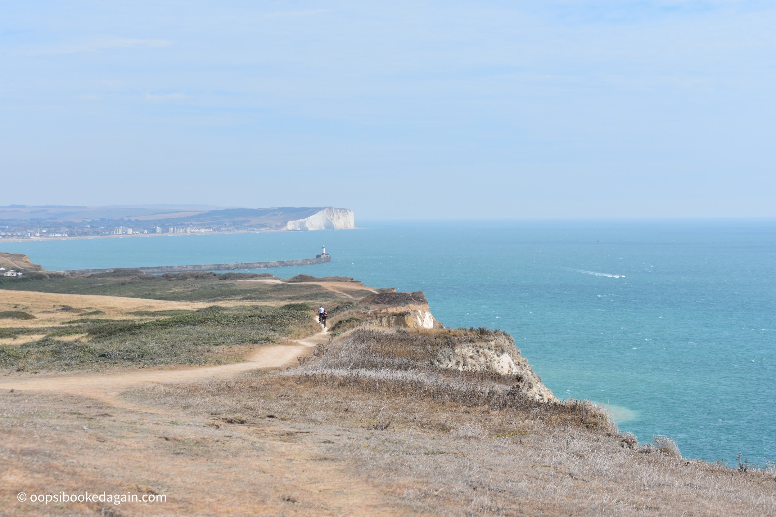 cycling along the coast in England