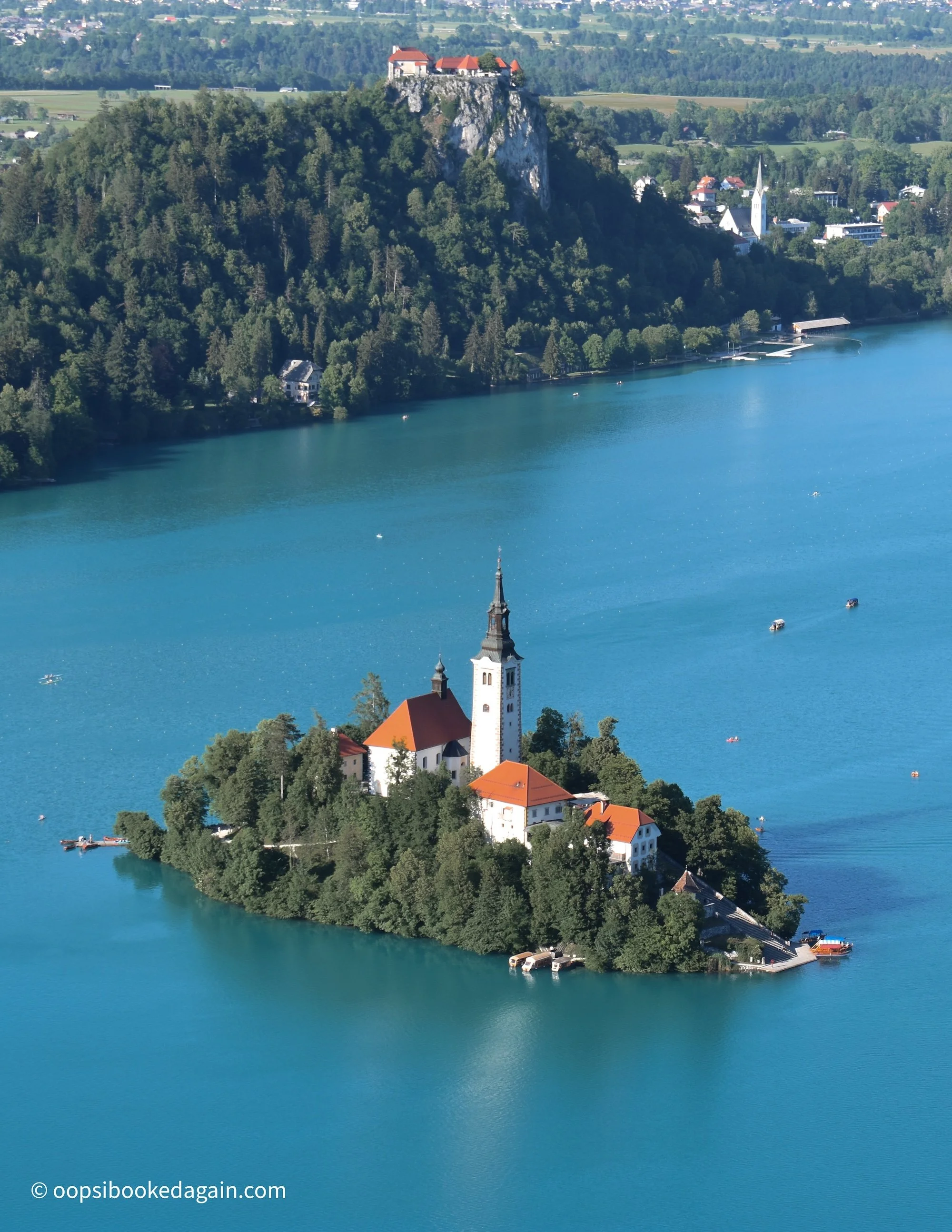 Bled Island and Bled Castle from Mala Osojnica