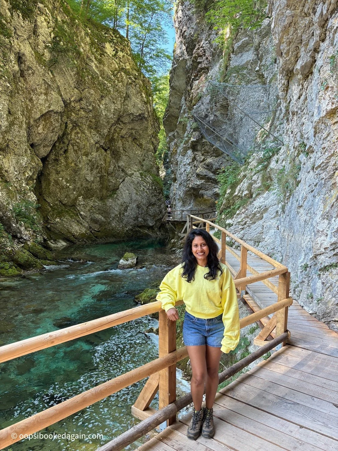 Turquoise waters of Vintgar Gorge