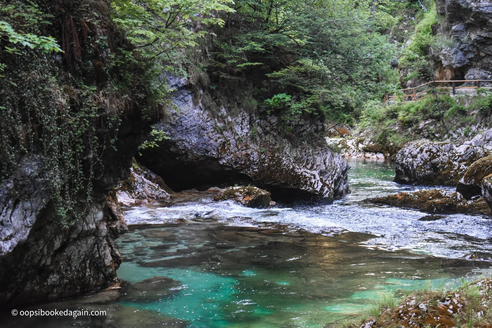Limestone cliffs of Vintgar Gorge