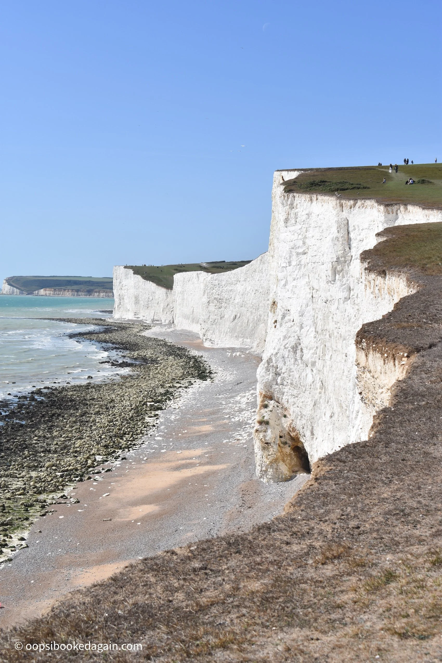 Chalky white cliffs