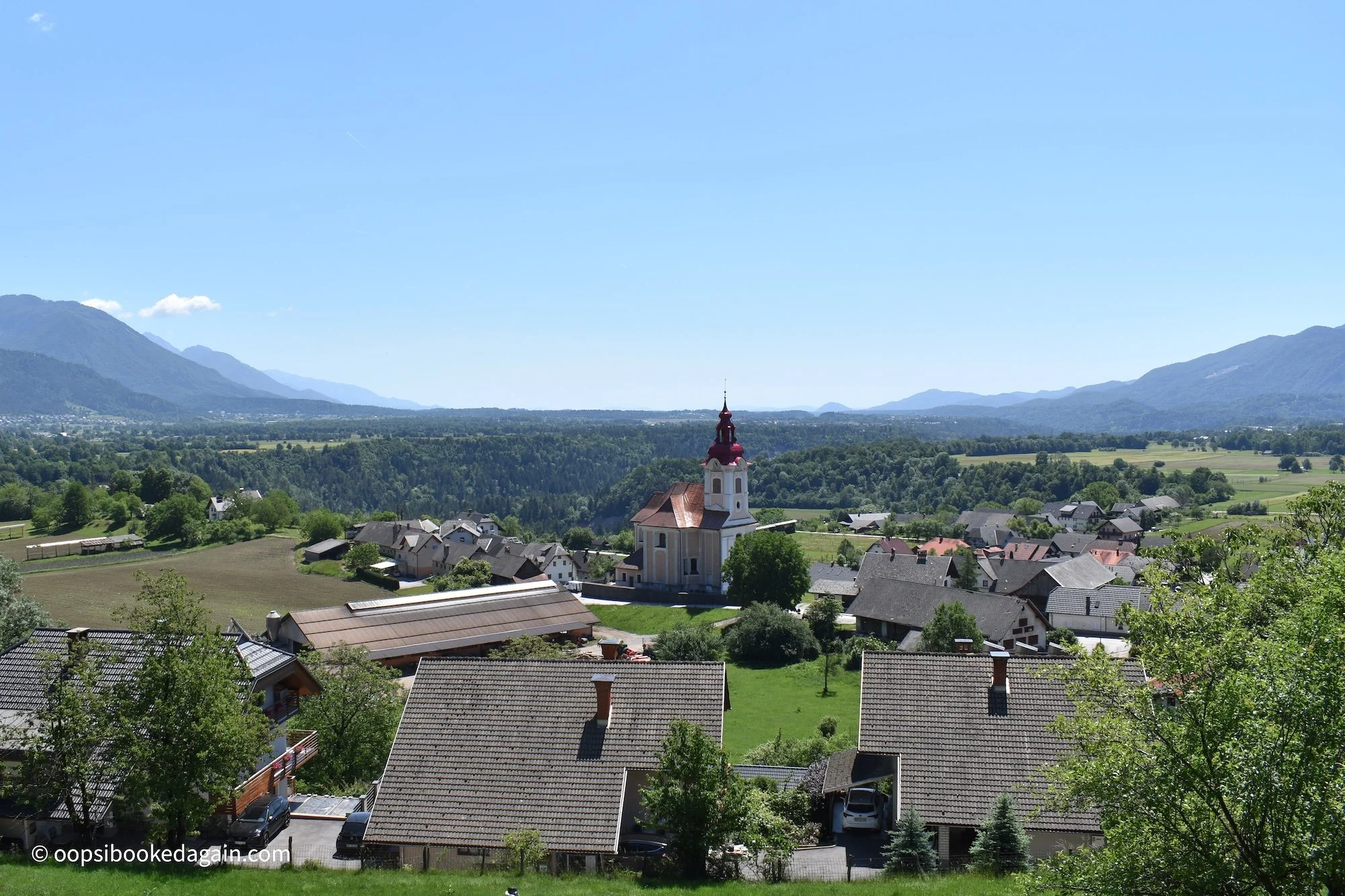 Views of Bled and surrounding mountains