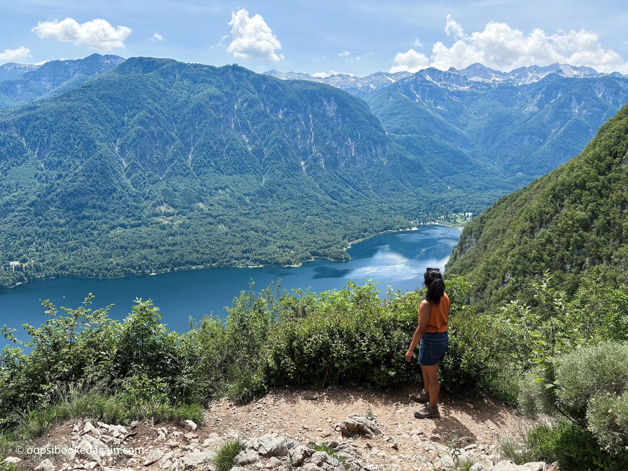 Overlooking Lake Bohinj from Vogar Viewpoint in Triglav National Park