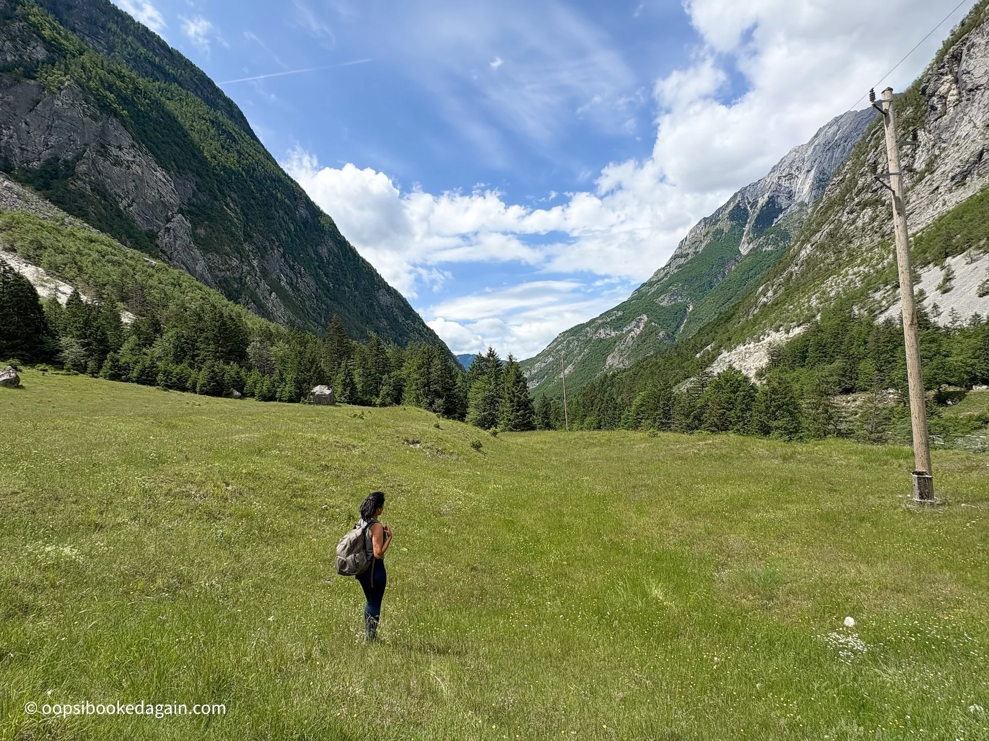 Overlooking the mountains in the Soča Valley