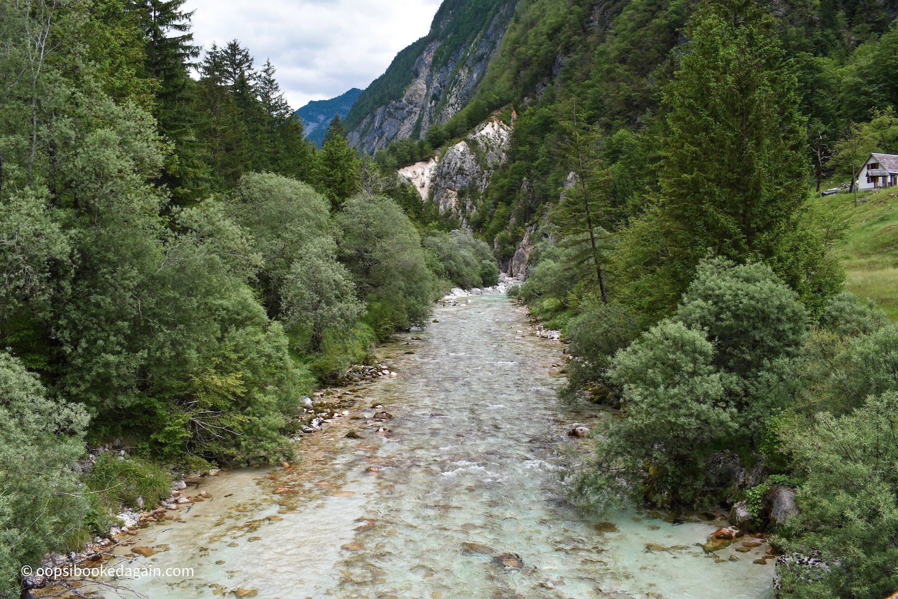soca river with crystal clear waters
