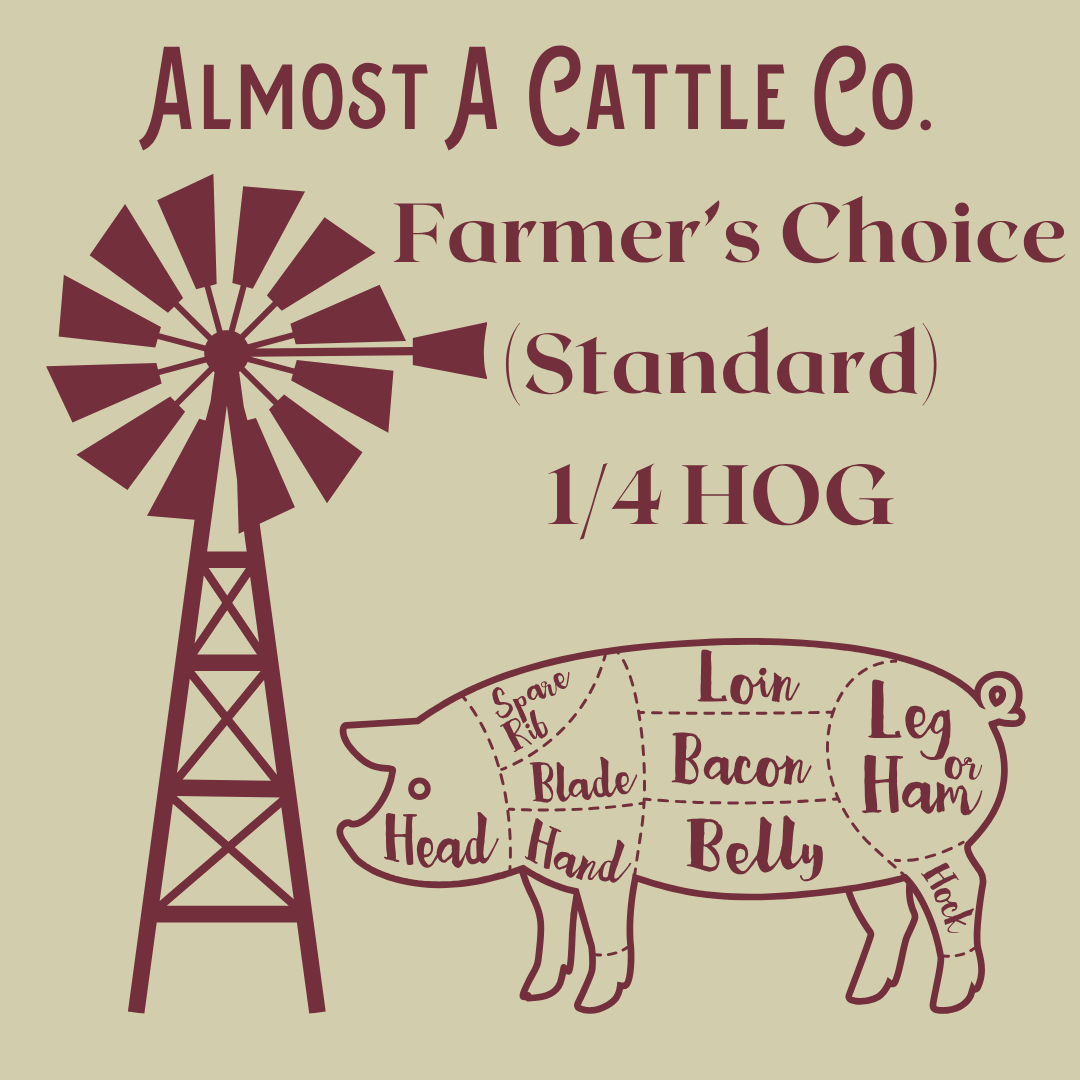 Farmer's Choice 1/4 Hog FALL Share (Deposit)