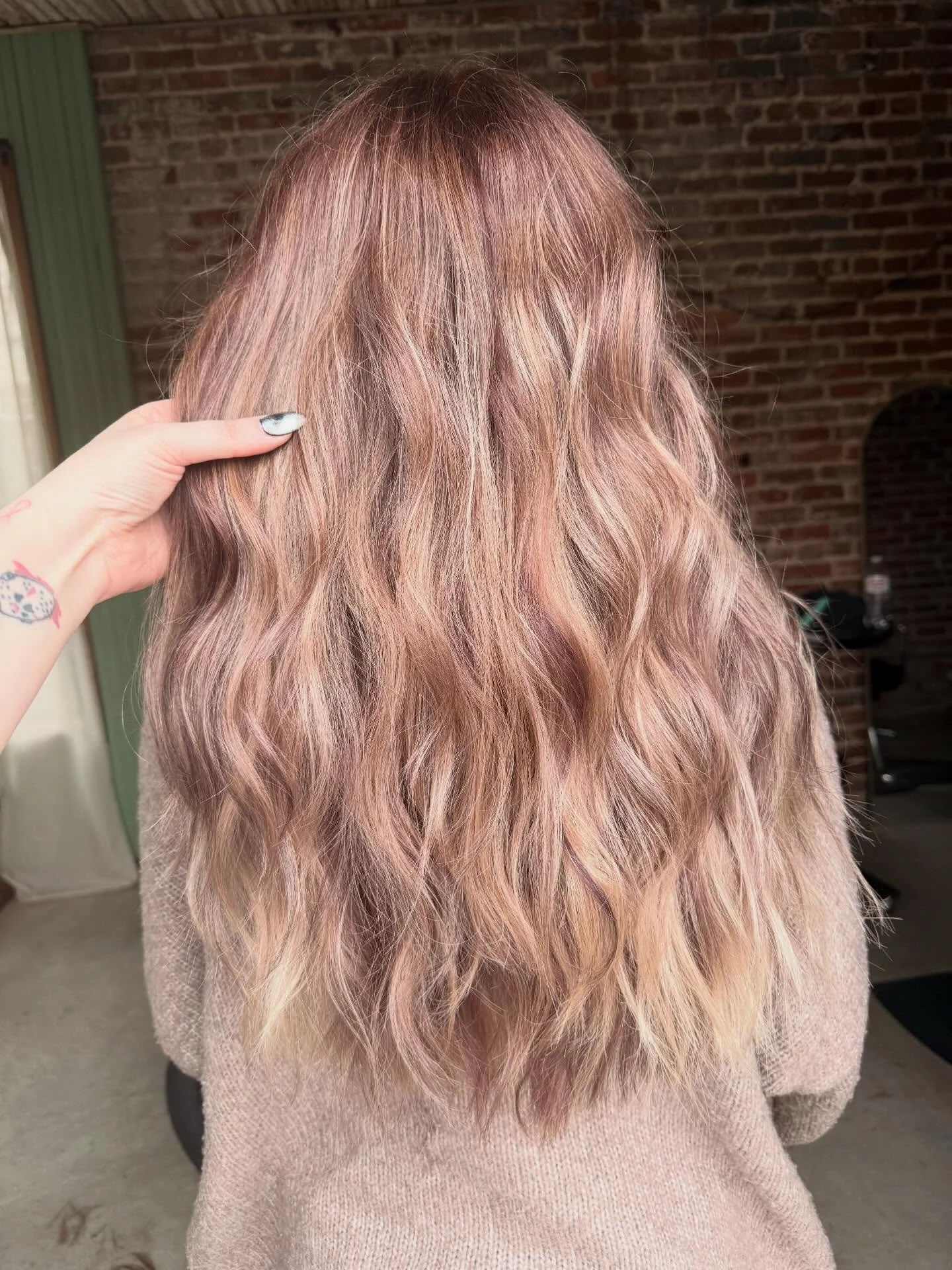 going from hella blonde to lived in bronde is the move my guy.