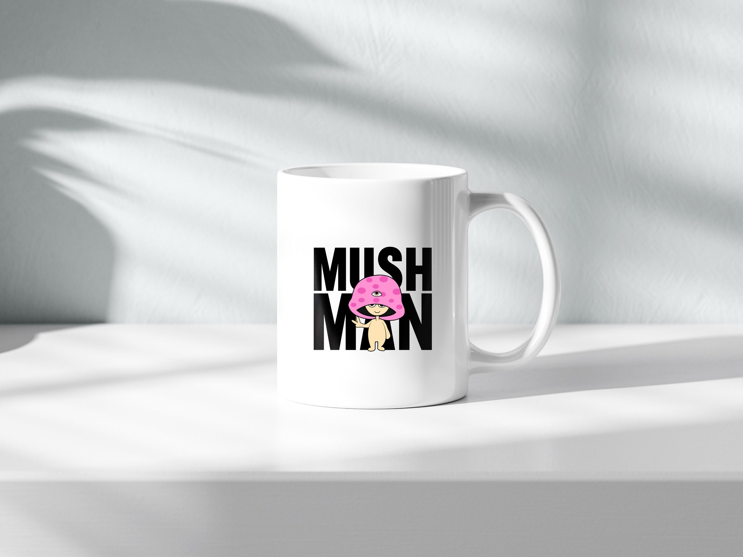 Mush Man 11 oz Logo Mug - (White)