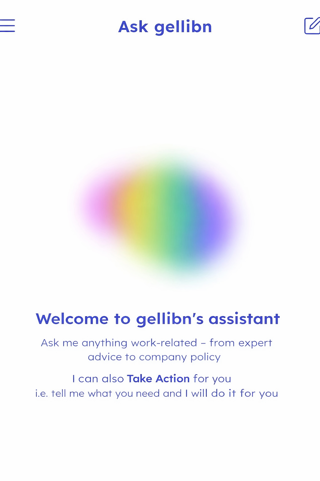 gellibn AI assistant dashboard