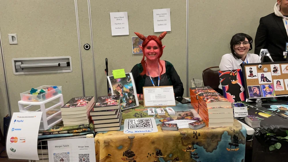 My third convention selling books
