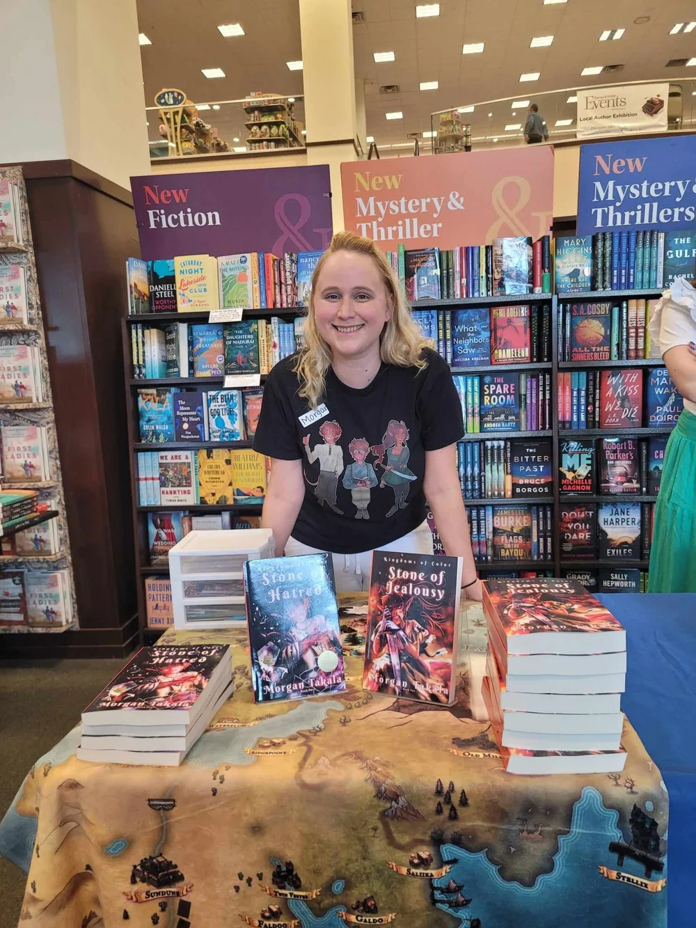 My fourth convention selling books