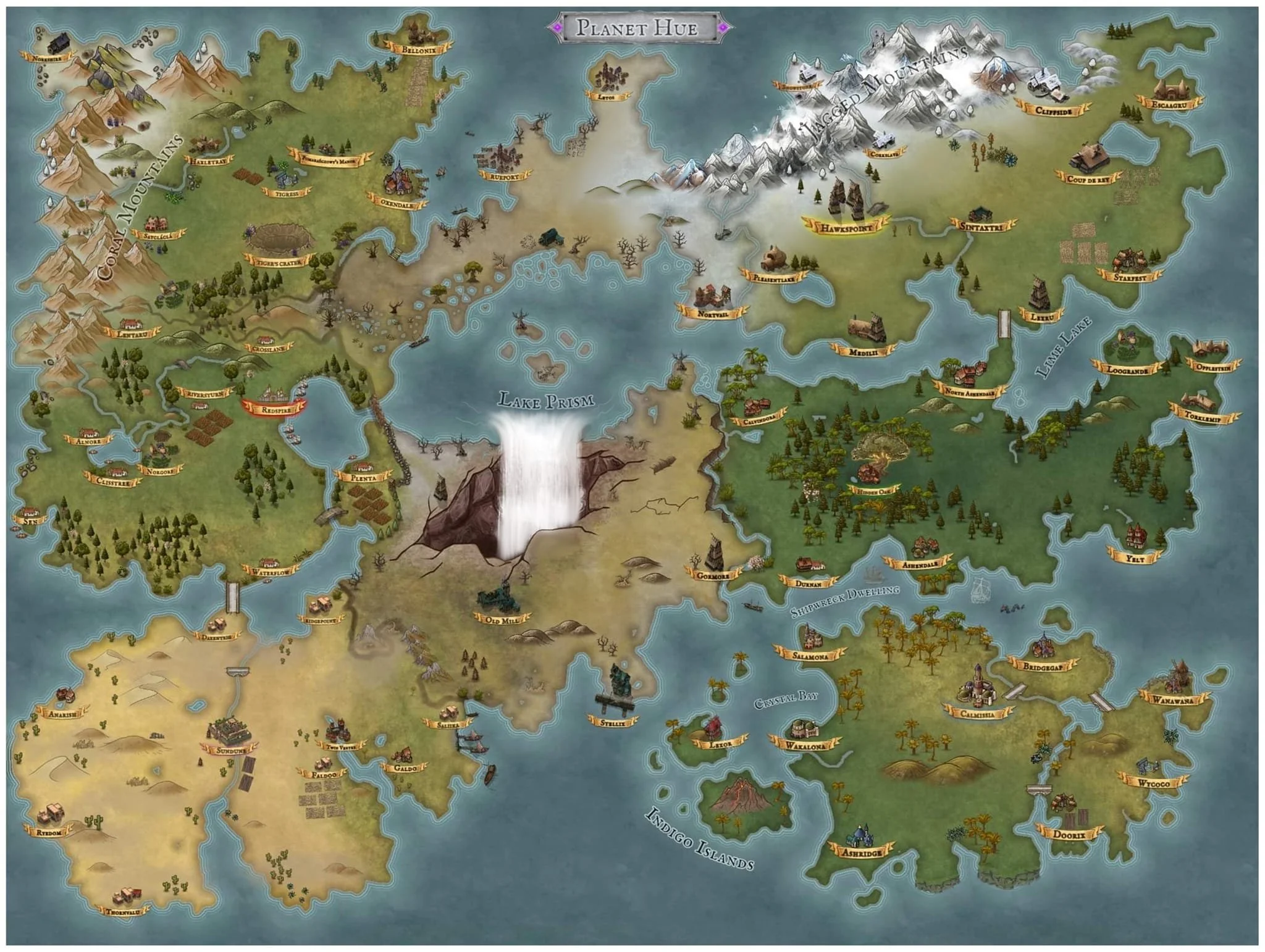Map of Planet Hue