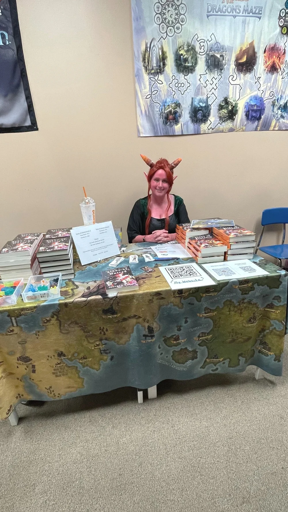 My second convention selling books