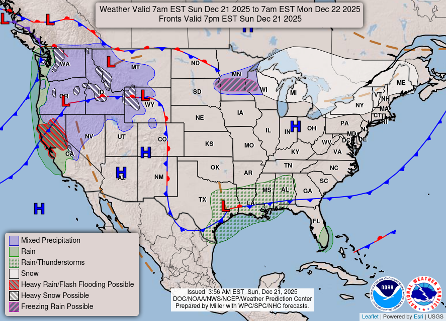 Minnesota’s Most Detailed Forecast: December 21, 2025