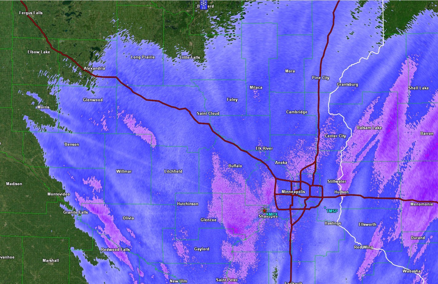 Winter Storm Update (1:55 pm CST) 12-28-2025