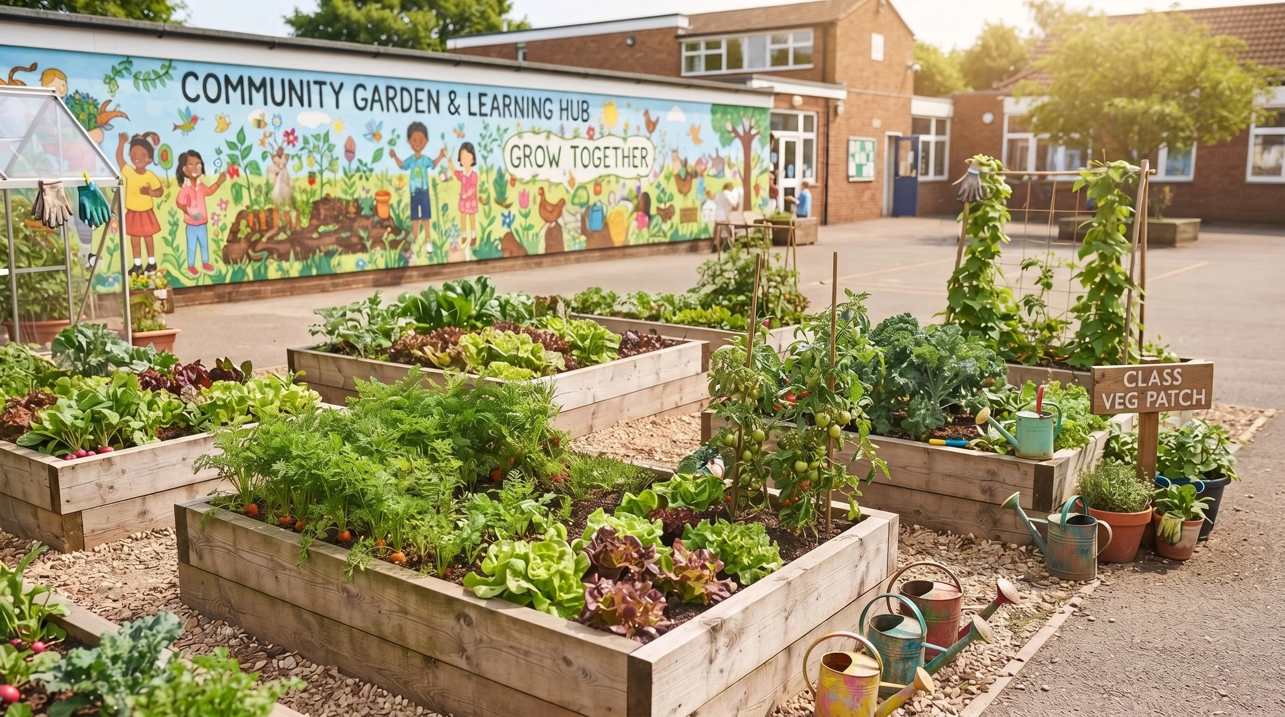 School vegetable garden