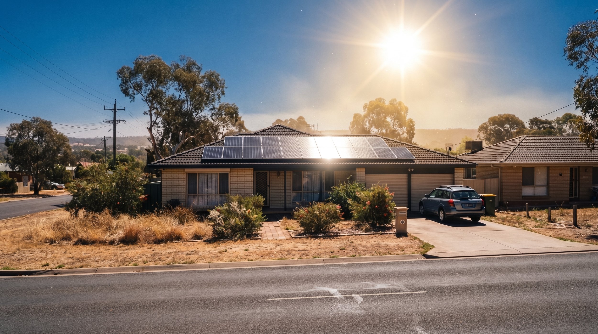 House with solar panels