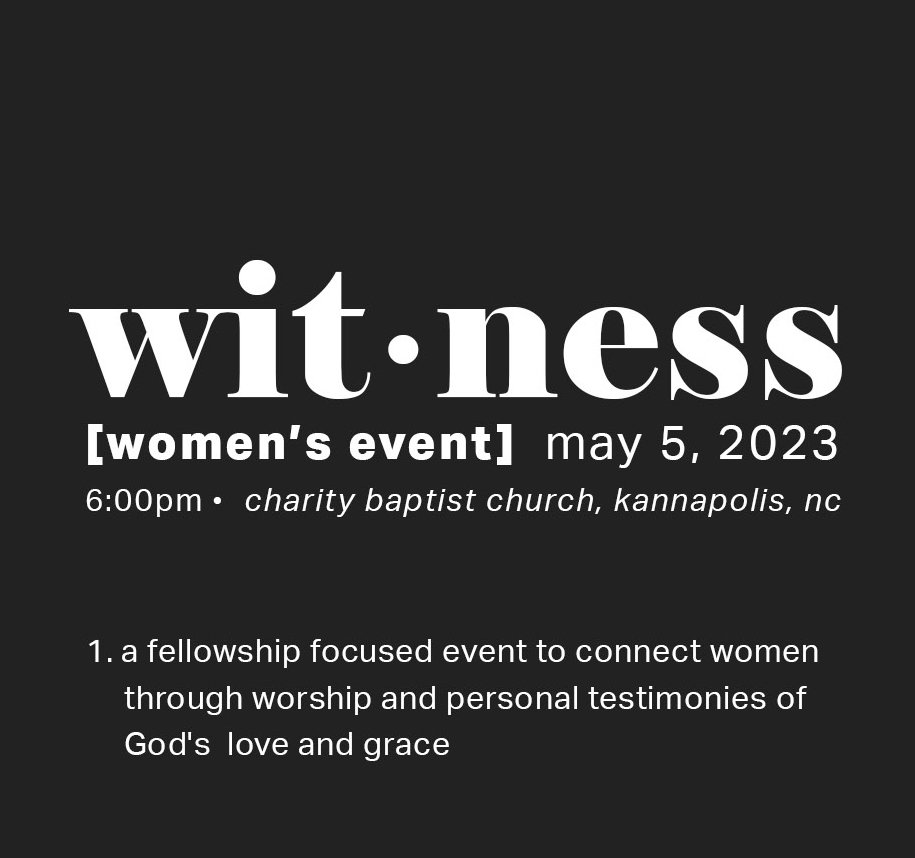 Witness - Women's Event
