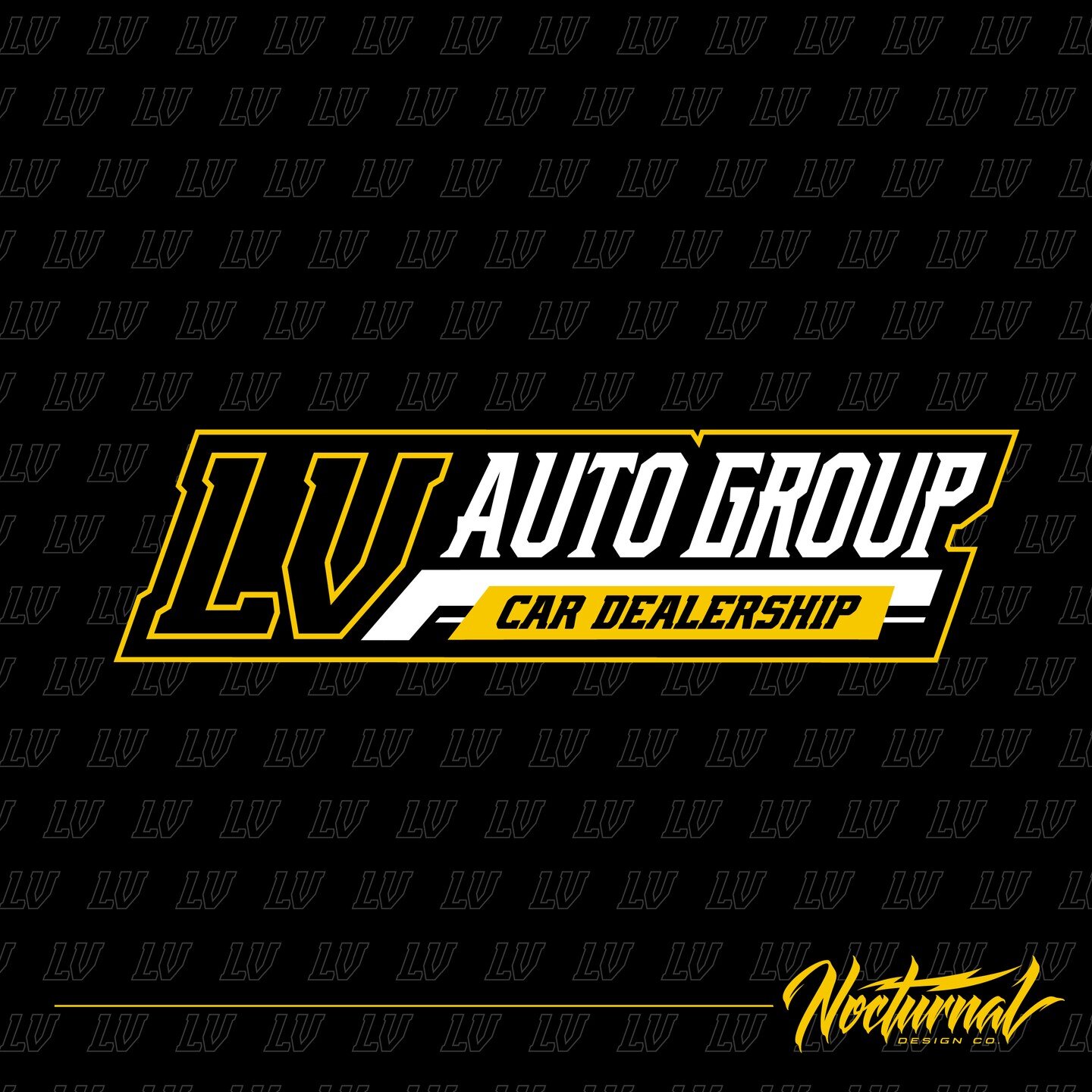 Just delivered a fresh logo design pack for @lv_autogroup 🚗 Thrilled to collaborate once again with our repeat client Luke, as we helped him shape his new venture. Staying true to his bold yellow colour scheme, we crafted a sharp modern design that 