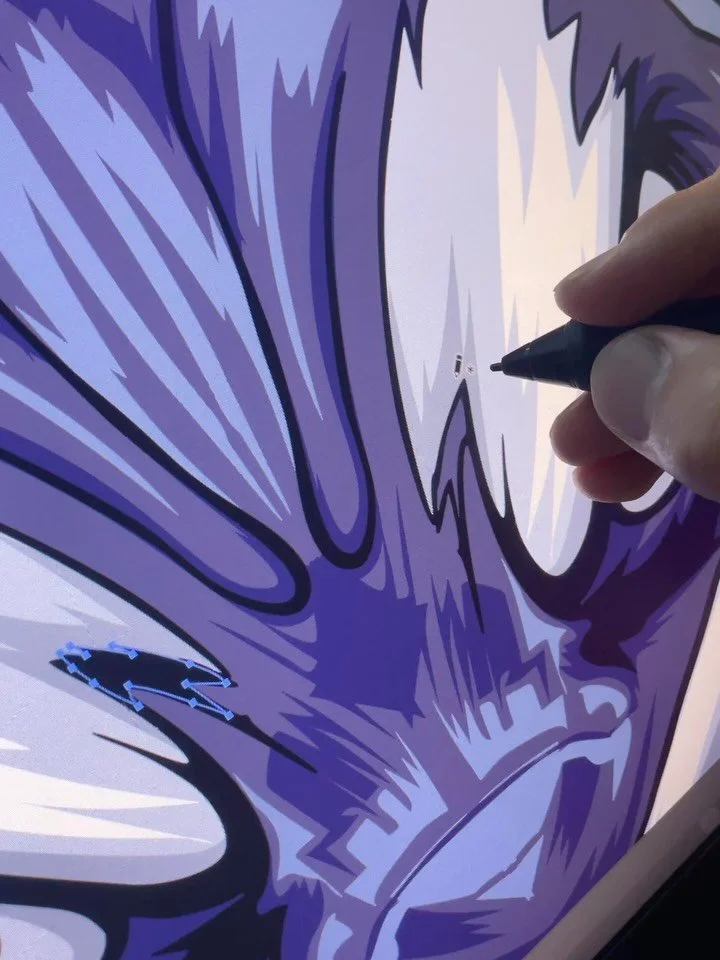 Great to work on this custom illustration for @orca_recruitment Making a front on Orca look cool was a challenge but love the result.