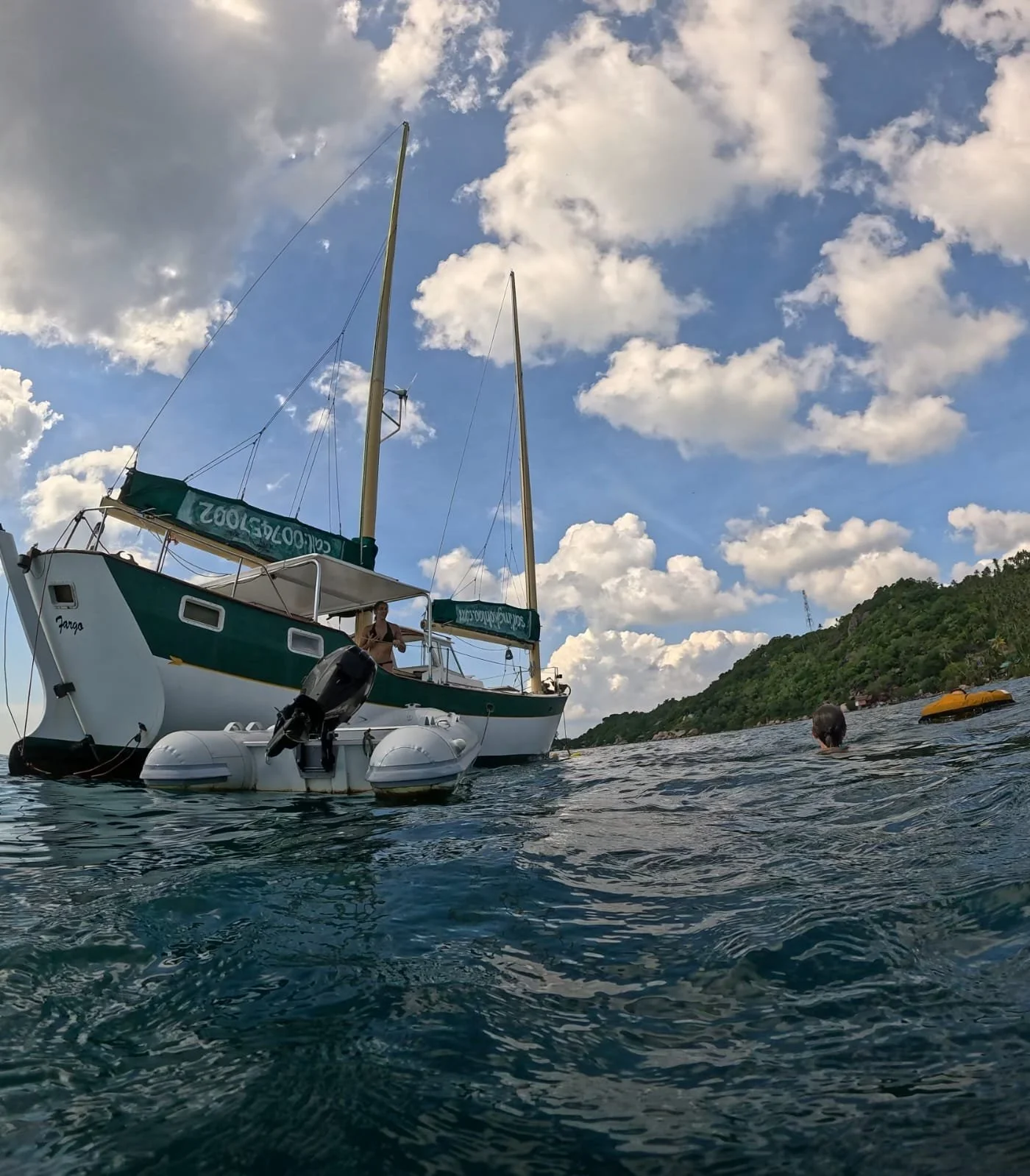 SV Freedom Fargo sailboat during Orenda Freediving training and sailing cruise combo experience in Thailand