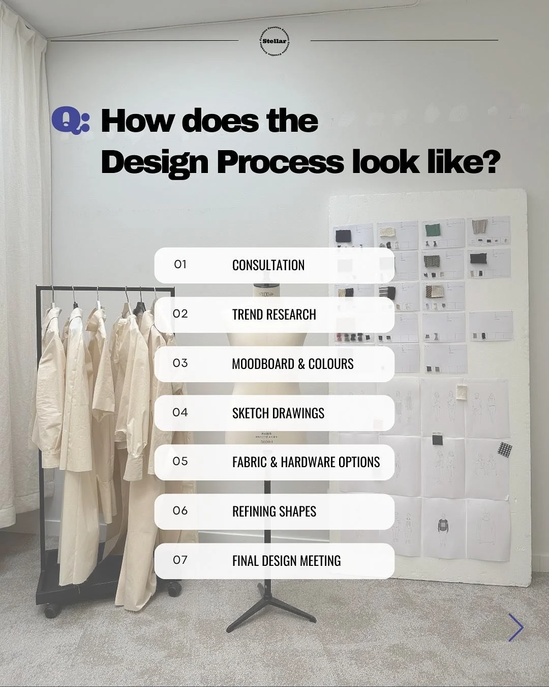 Curious about what it&rsquo;s like to collaborate with us? 🪡

Take a peak into our design process! We believe in transparency, so we&rsquo;ve created a clear, step-by-step approach that lets you know exactly what to expect at every stage. 

You 