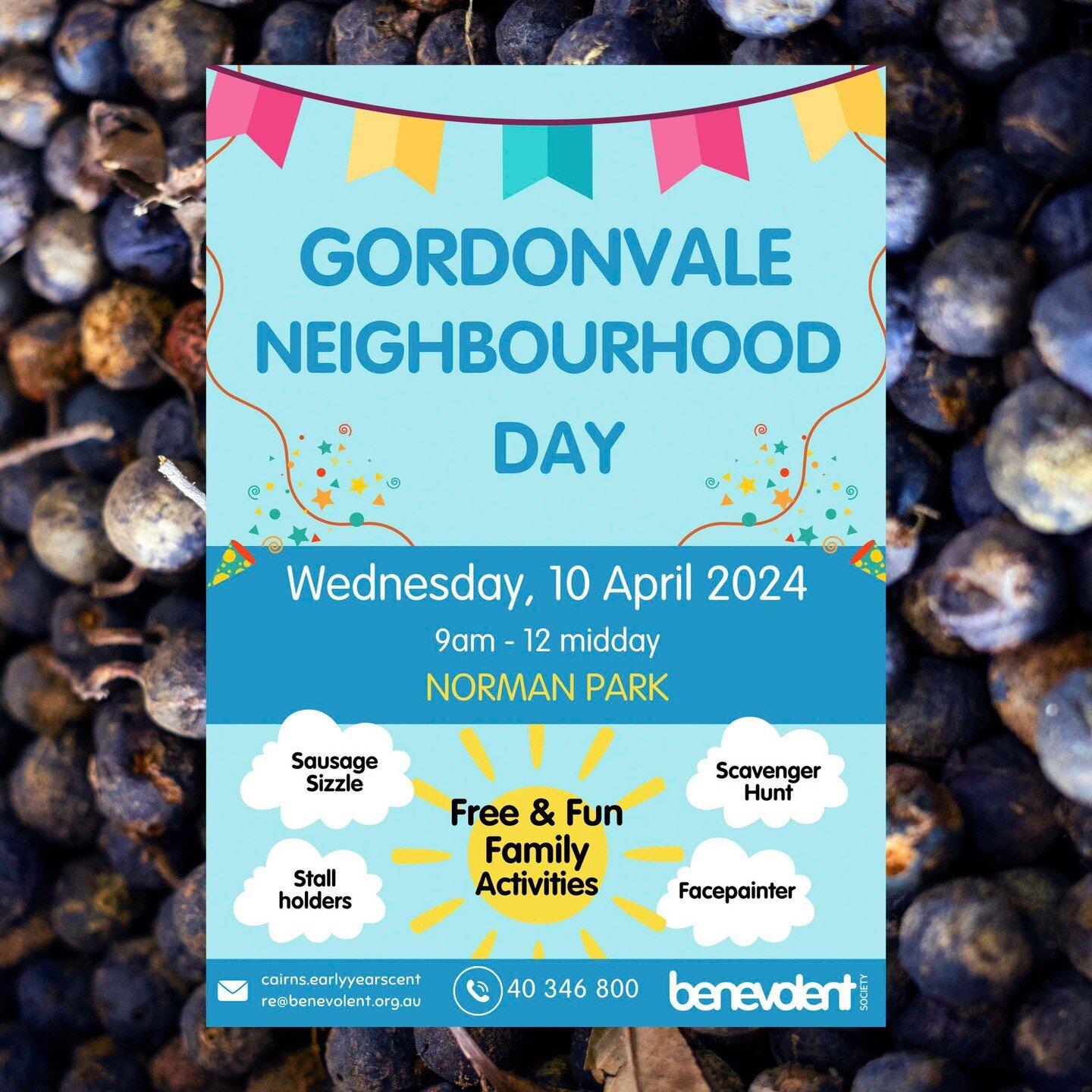 Come and plant native seeds with us at our Landcare information stall at the upcoming Gordonvale Neighbourhood Day, next Wednesday the 10th of April. We will be there from 9am - 12 midday, at Norman Park. This is a fun free family event with opportun