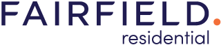 Fairfield Residential logo with the company's name and a small orange dot