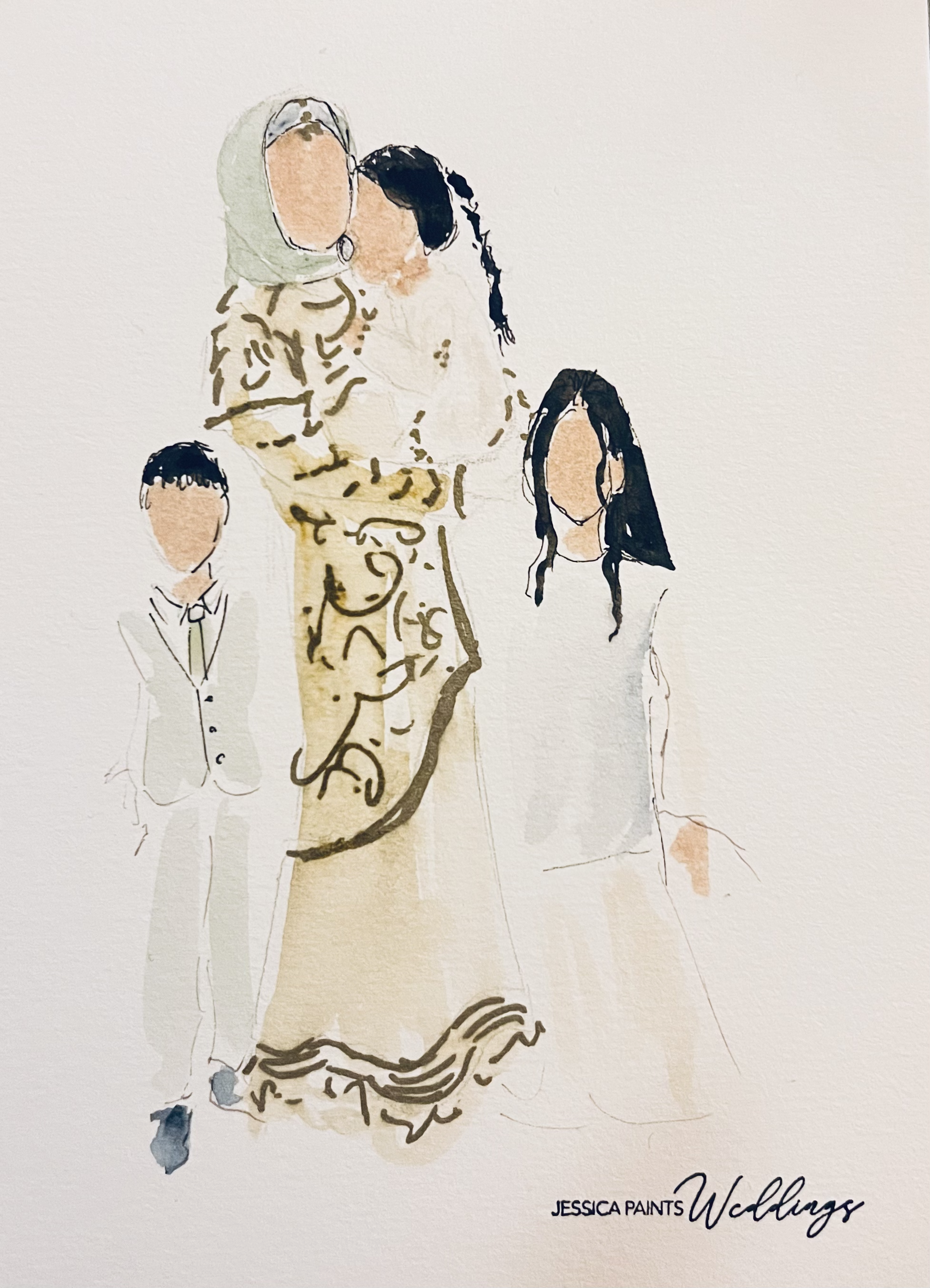 Guest illustration muslim wedding London