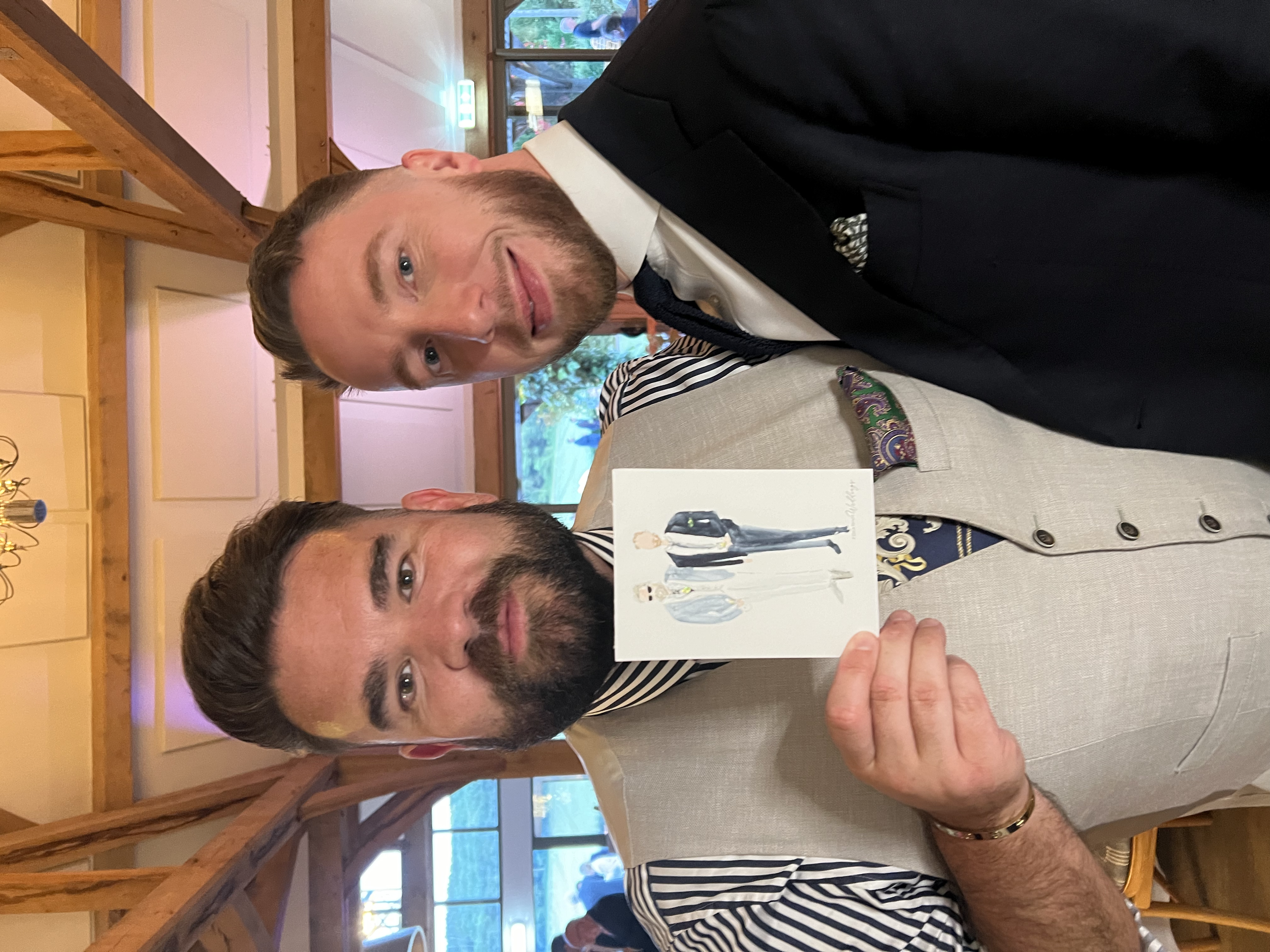 live wedding guest painting