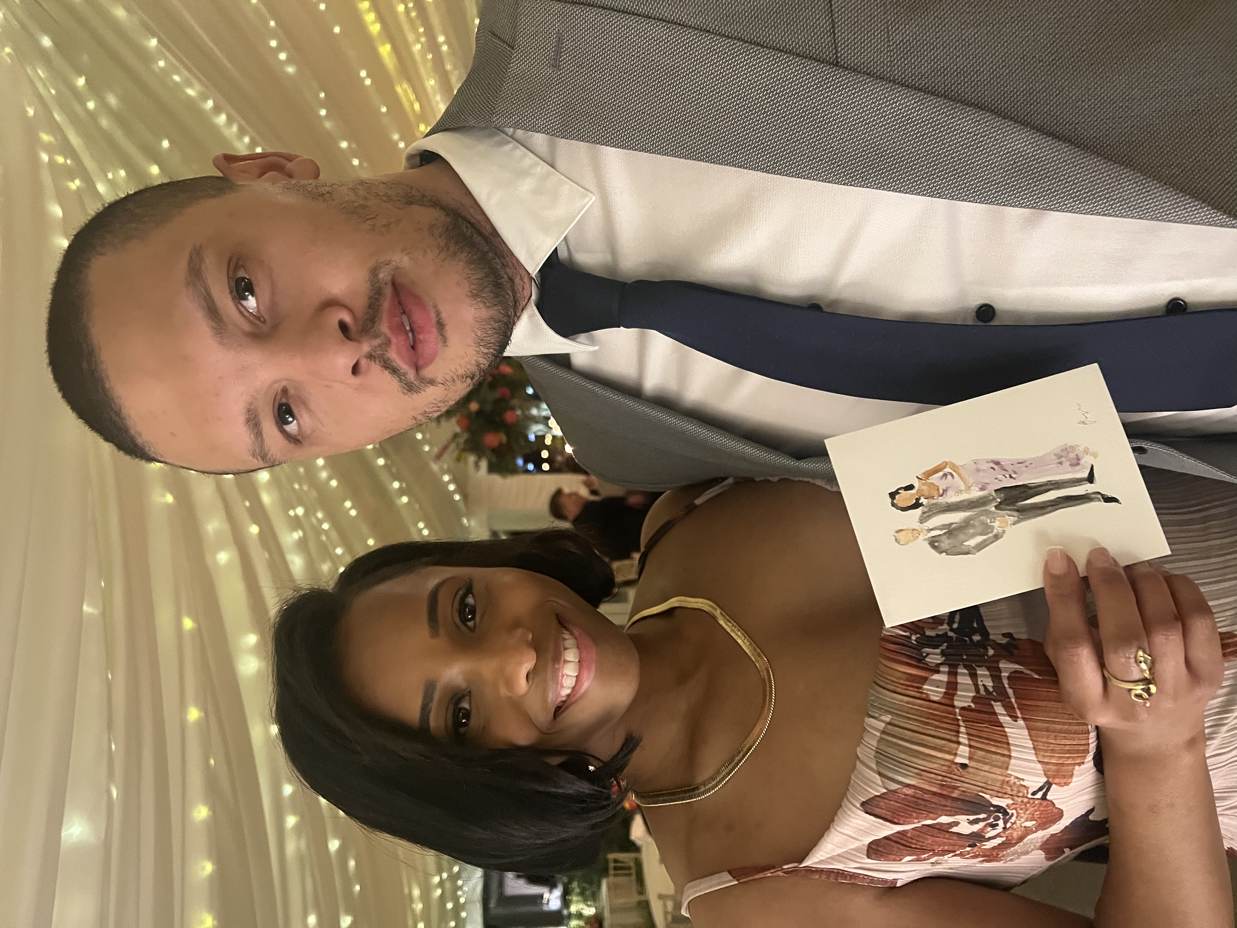 live wedding guest portrait