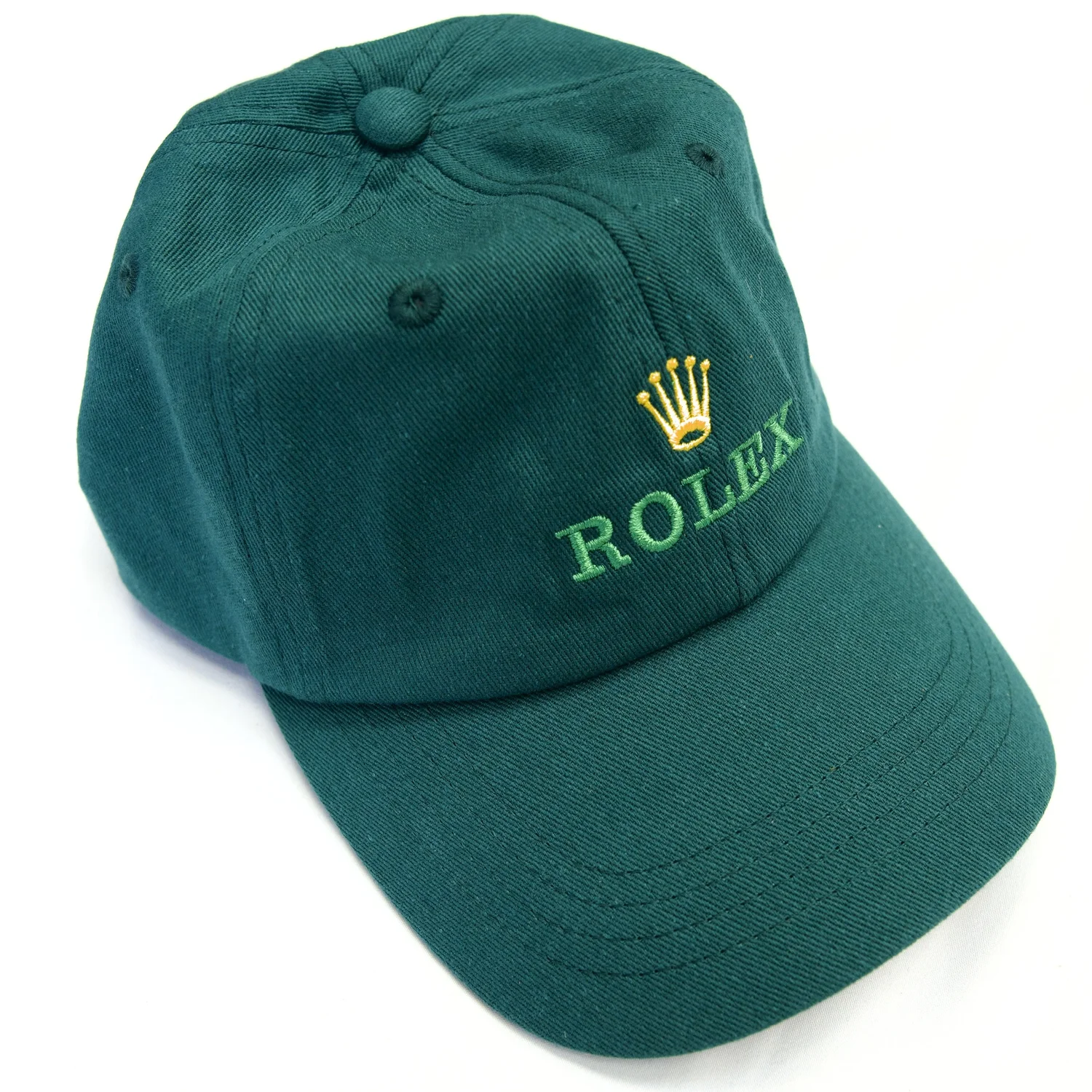 ROLEX GOLF DAD HAT - BRIGHT GREEN — Mess Of Blues | Handcrafted