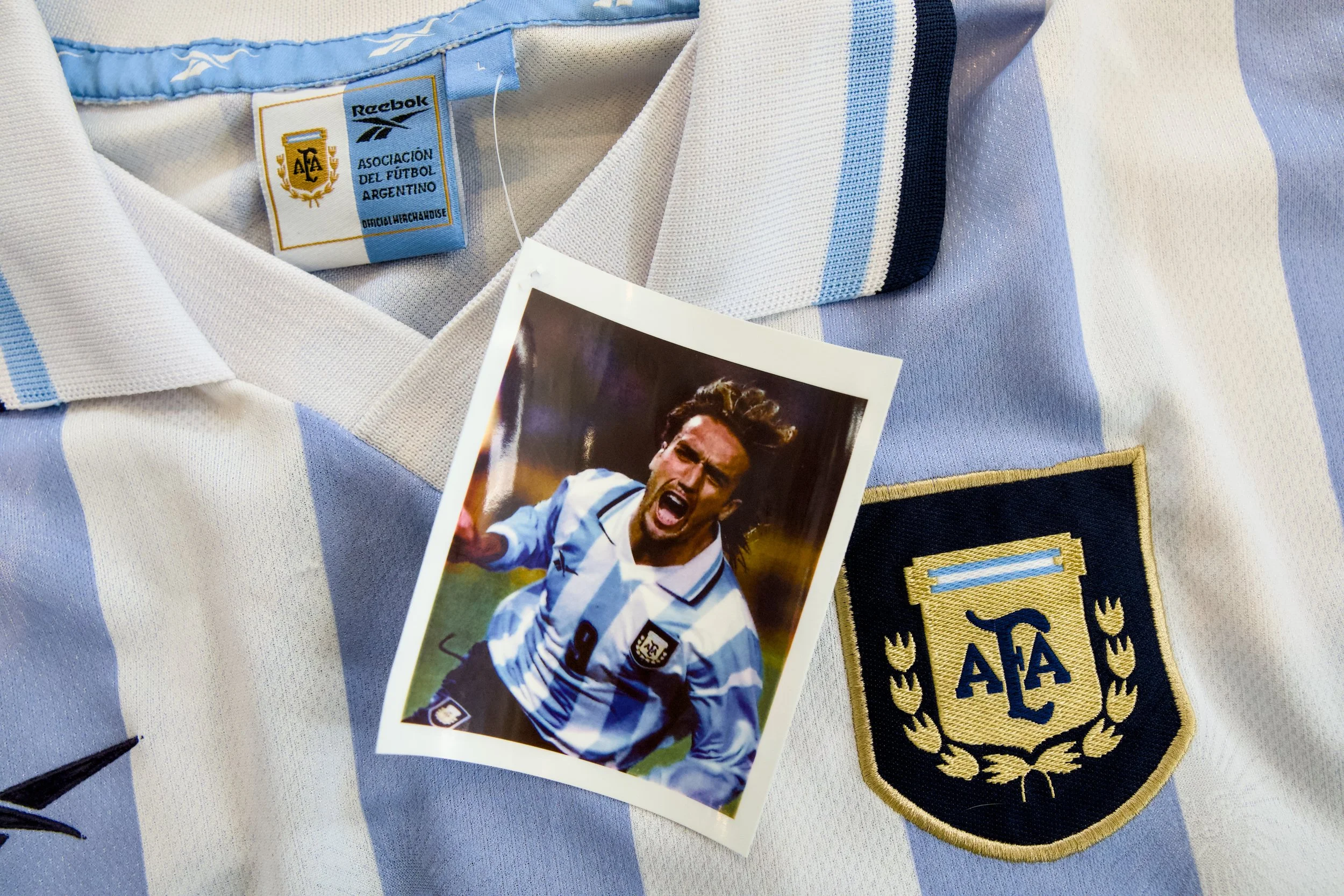 Argentina - 1999 Batistuta n.9 -Home Jersey Reebok - Size L — Mess