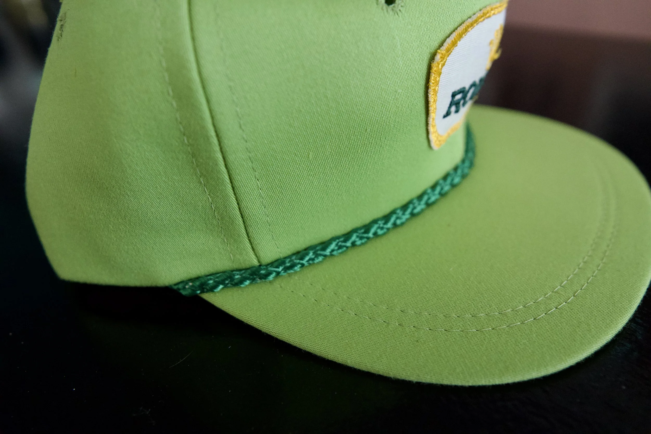 VINTAGE 1980s ROLEX HAT - WORN BY JOHNNY RUTHERFORD - GREEN — Mess