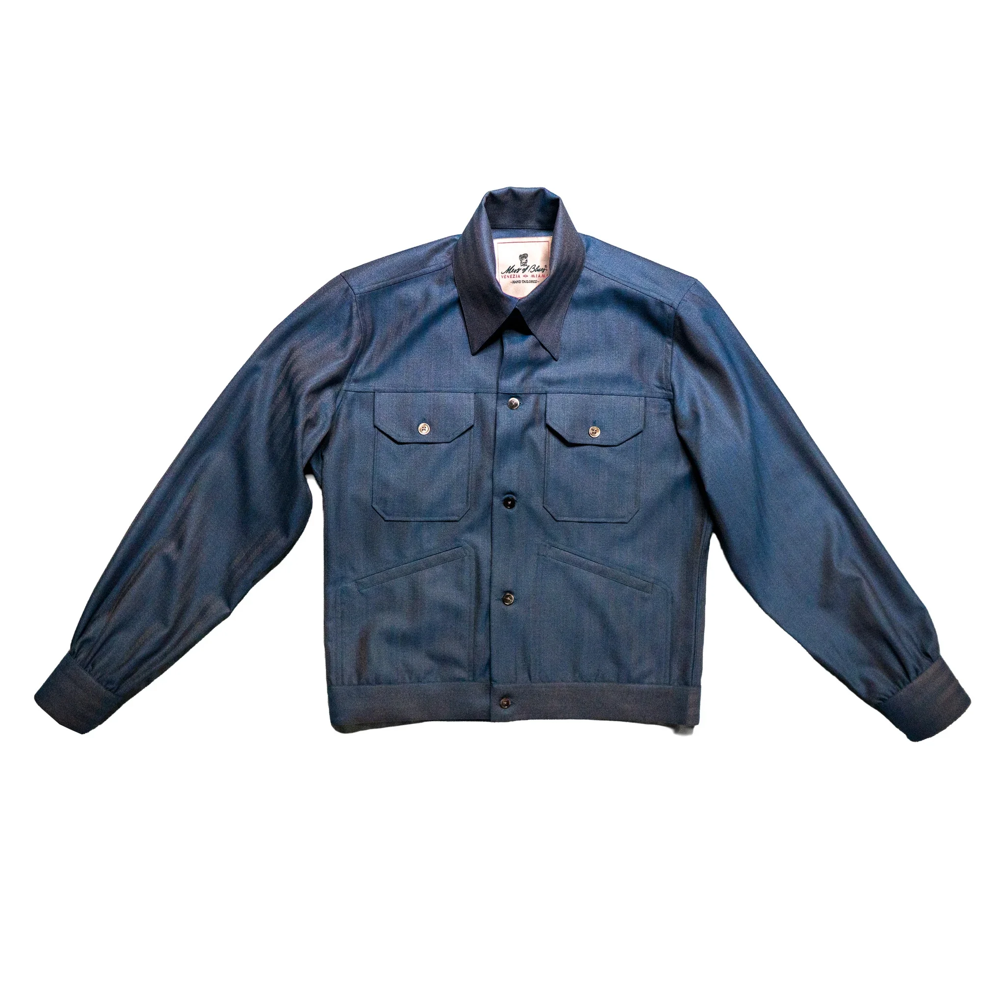 VENEZIA HANDMADE CASUAL JACKET - LAGUNA BLUE