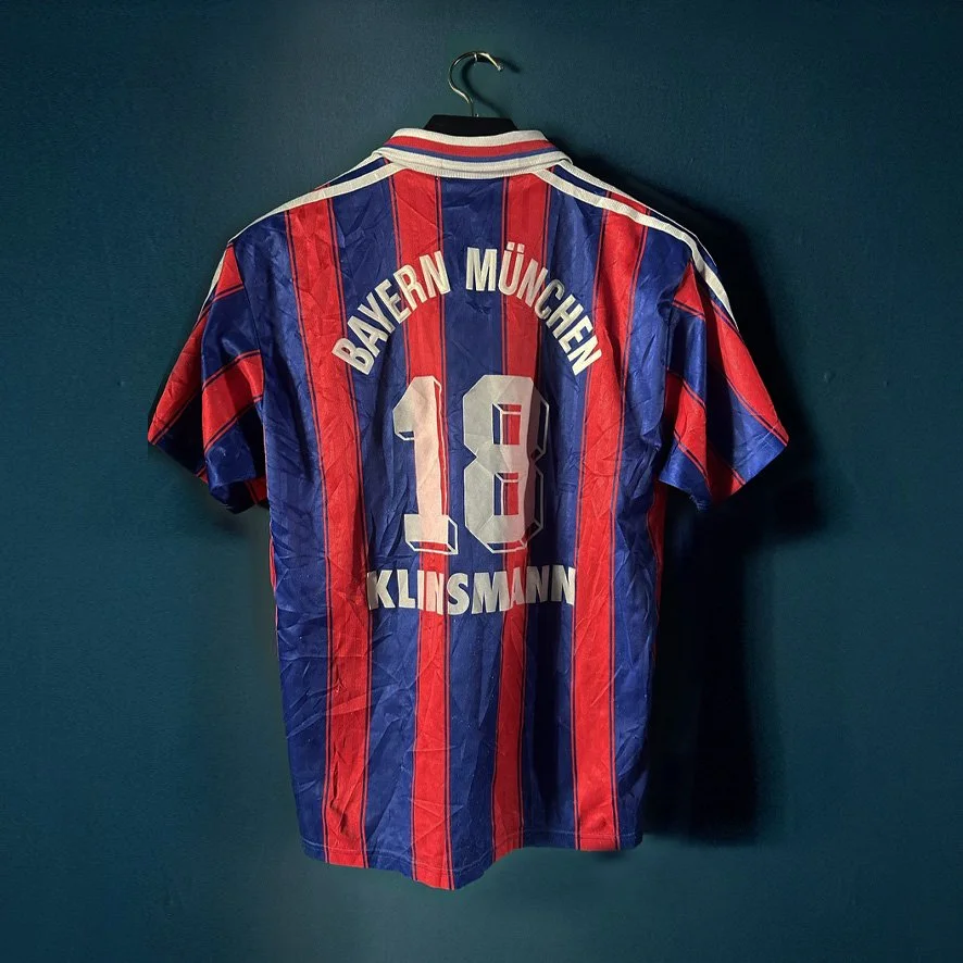 BAYERN MUNICH 1995 HOME JERSEY – KLINSMANN #18 – SIZE M