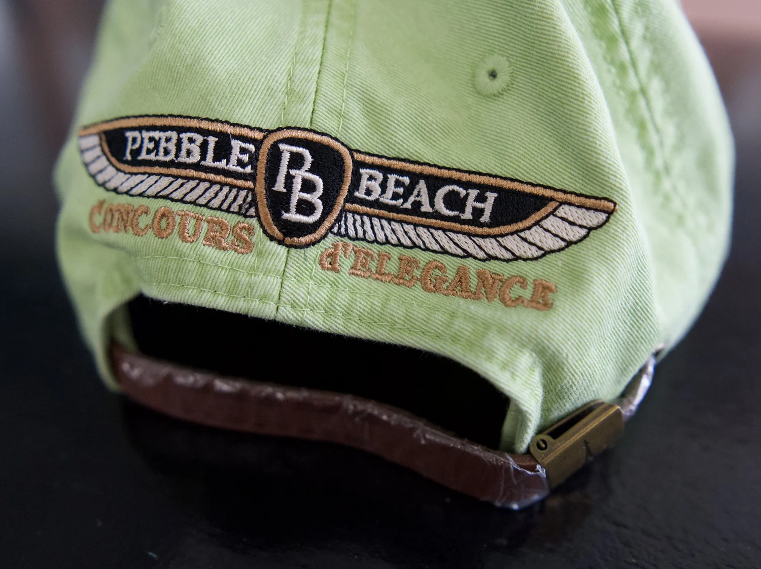 NEVER WORN PEBBLE BEACH CONCOURS D'ELEGANCE HAT - GREEN — Mess Of