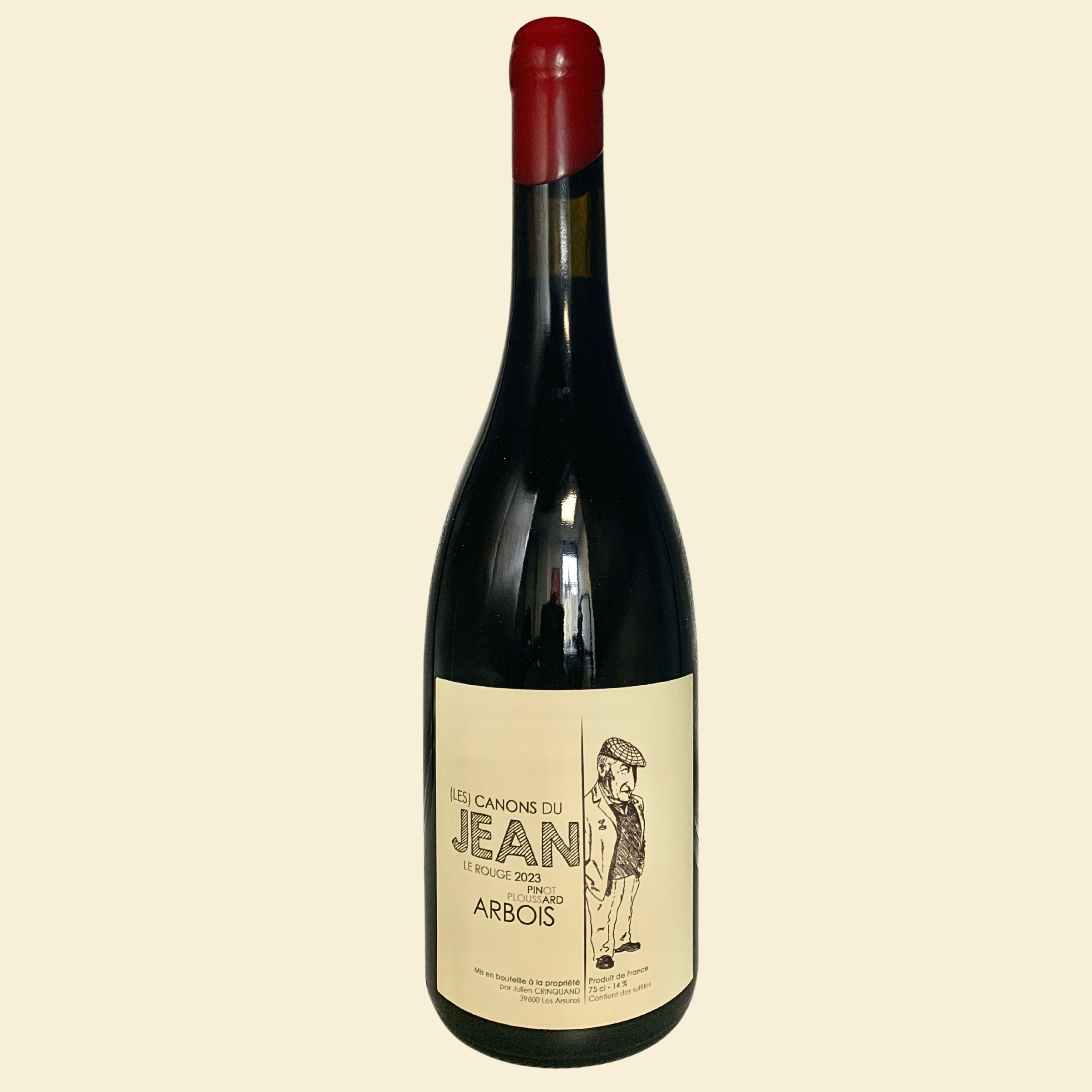 Arbois, Les Canons du Jean 'Le Rouge' Pinot/Ploussard, Julien Crinquand, 2023