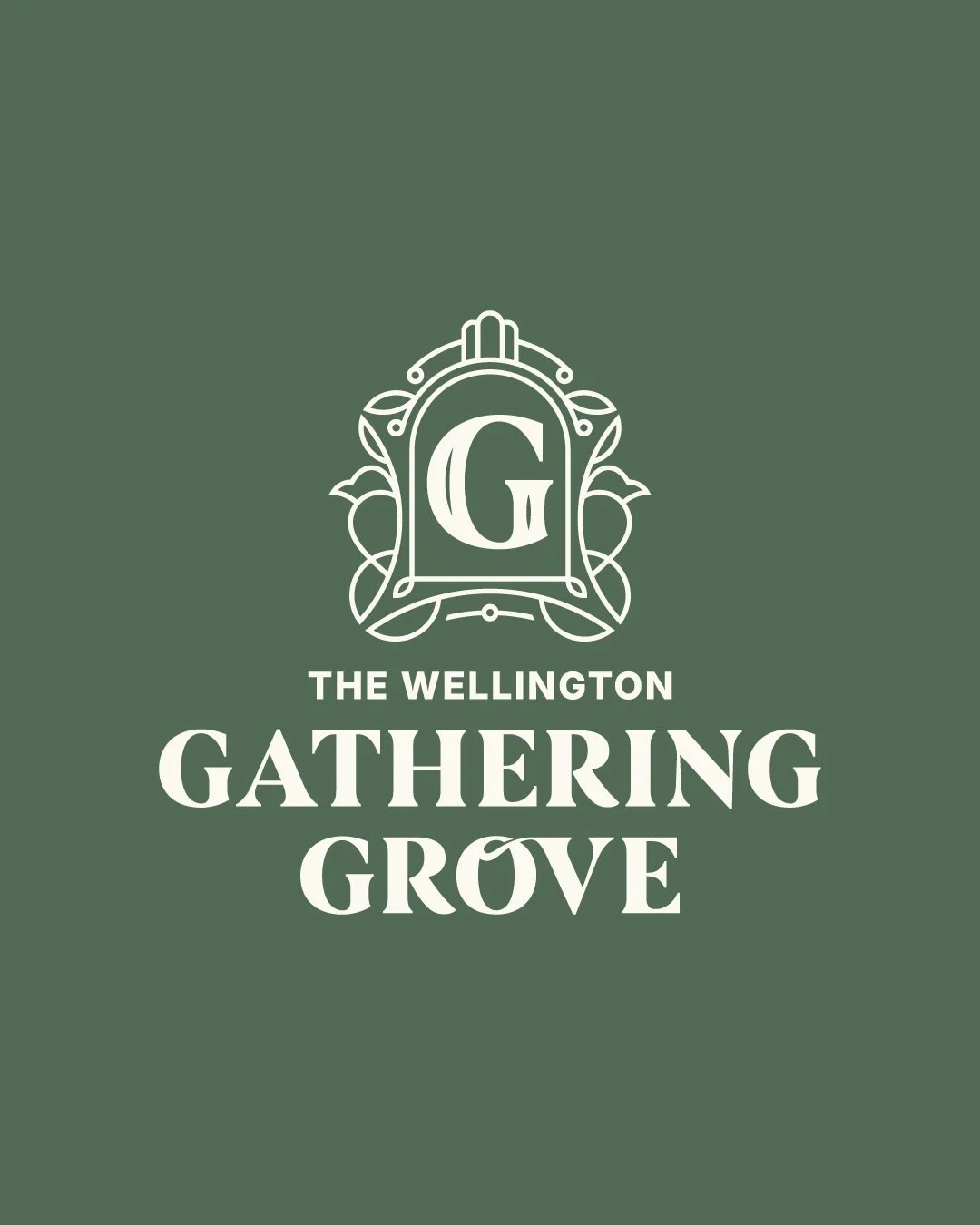 Located in Wellington, Nova Scotia, The Wellington Gathering Grove (@gatheringgrove.ns) was created to fill a need for connection, meaning, and community. 

The identity was built around three core attributes: nature, community, and sophistication, d