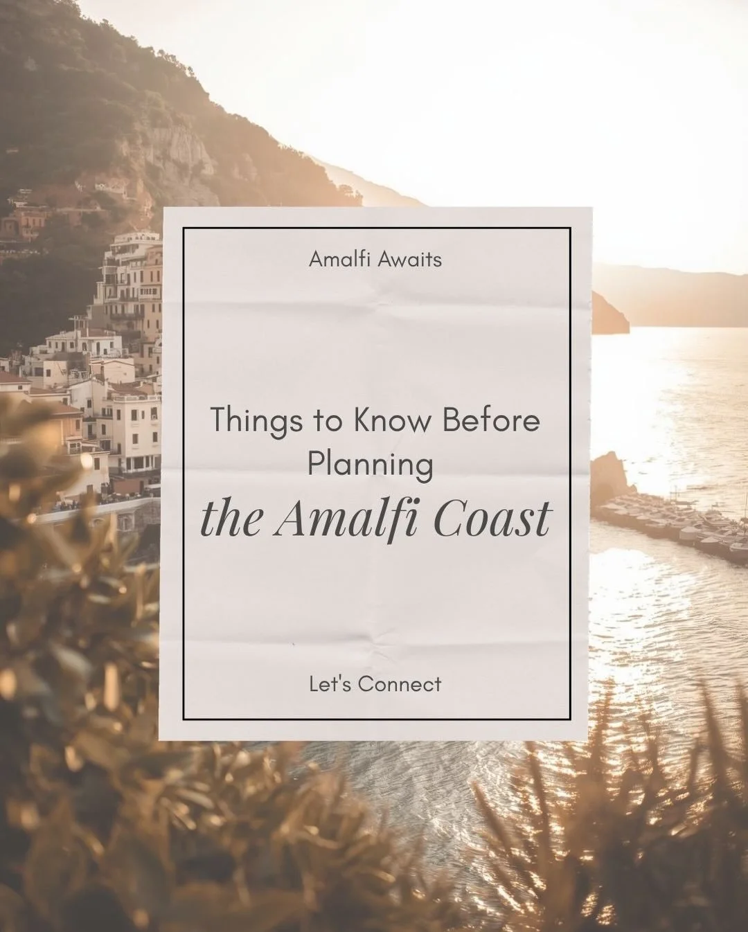 Everyone dreams about the Amalfi Coast.

The cliffside villages. The lemon groves. The turquoise water that looks almost too beautiful to be real.

But here&rsquo;s what nobody tells you before you book: this destination is stunning AND deceptively c