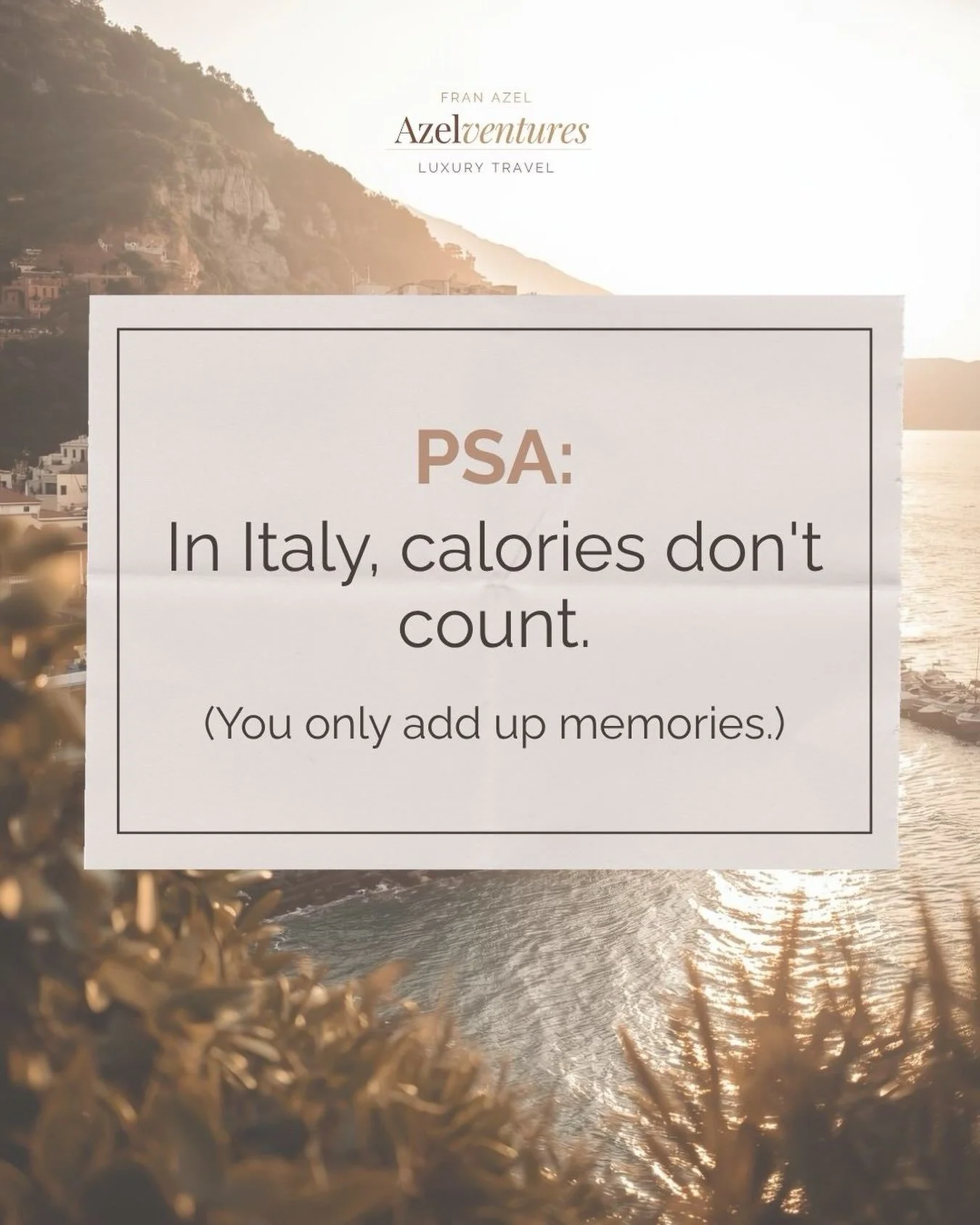 For anyone planning Italy soon.
I did the math. It checks out. 😉
