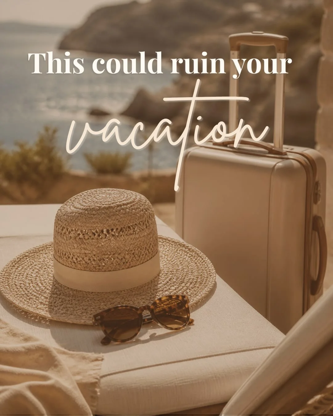 Vacations don&rsquo;t go wrong on vacation. They go wrong the week before, when nobody&rsquo;s checking. Ask me how I know.

Five things I never skip. One costs a fraction of the trip and protects all of it.

SAVE this for your next countdown.