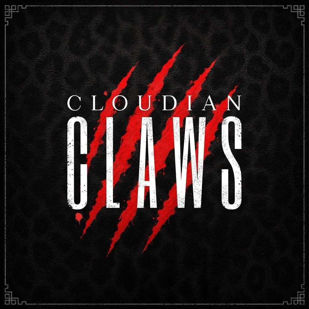 Album cover for Cloudian Claws featuring black background with red claw mark slashes and white text.