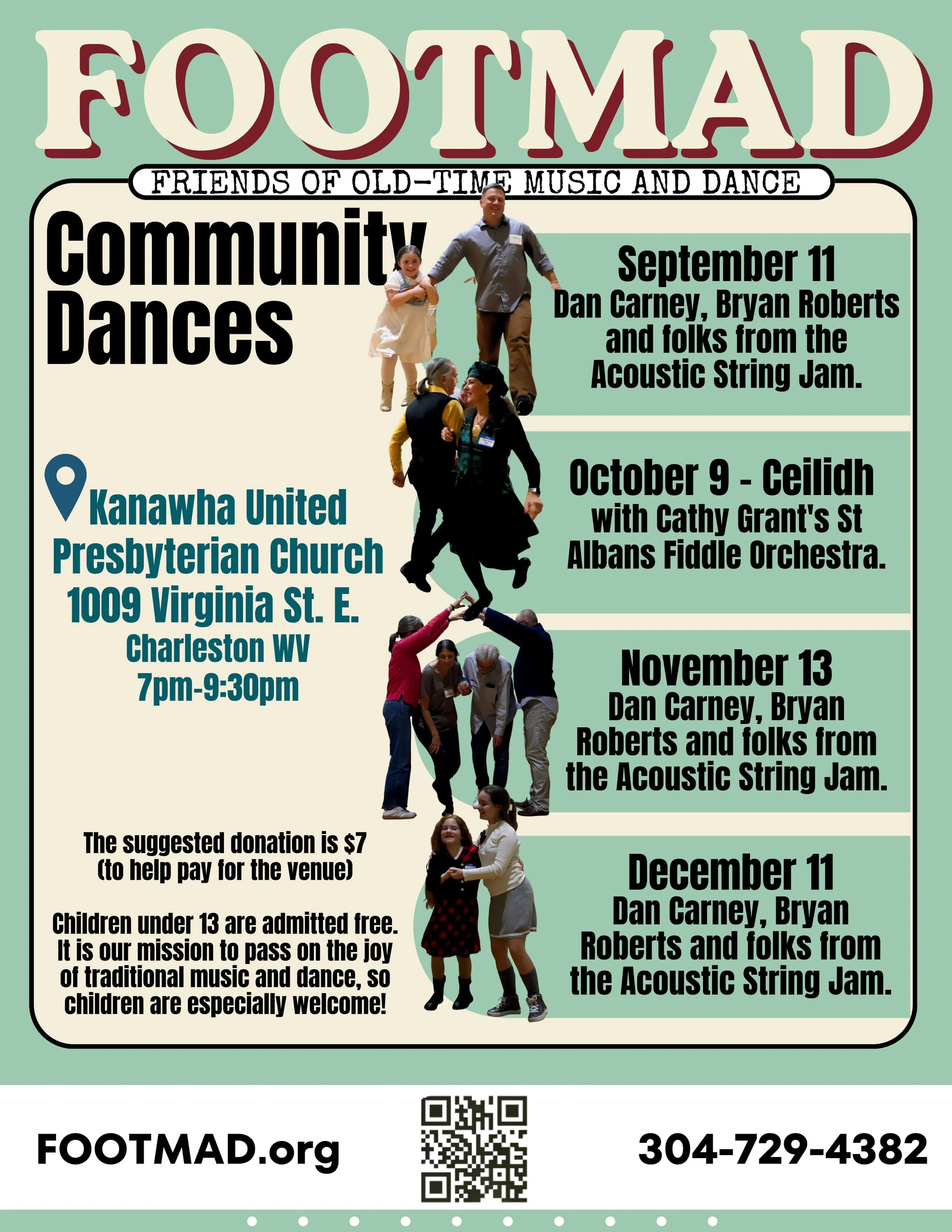 FOOTMAD Fall Dance Series Poster
