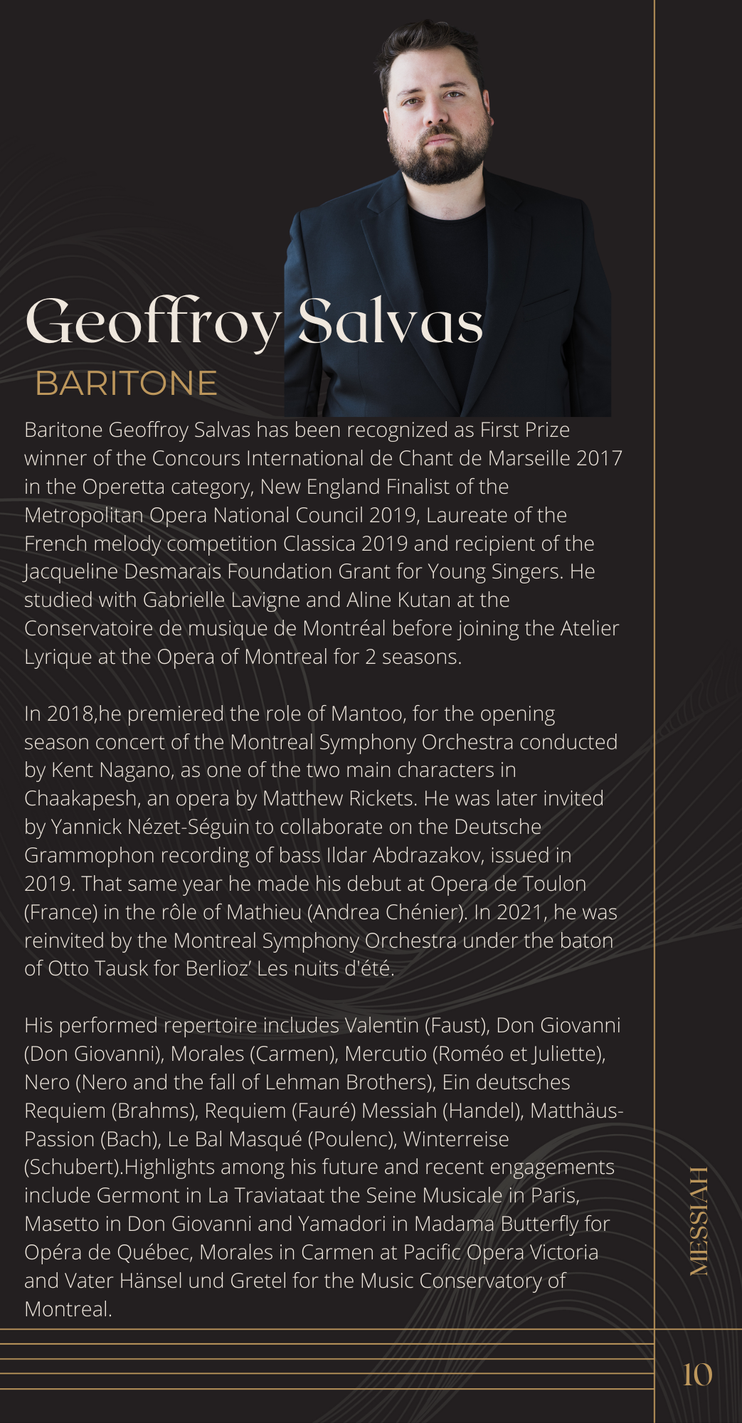 Messiah Program Symphony NB